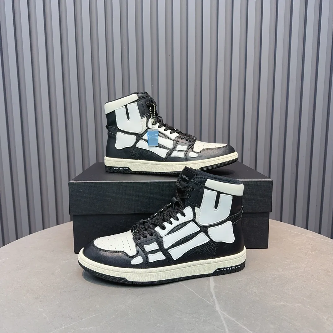 Men's shoes💰620💰 AMIRI AMIRI trendy brand hot sale🔥 Available all year round✅Couples💑 Official website synchronization Imported fabrics 1⃣️ratio 1⃣️Re-engraved, original factory special original sole, 35-45 (38.45. Non-refundable)